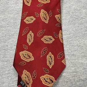 hugo boss necktie mens red silk